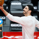 Portland’s Enes Kanter shows the world his vaccination photo.